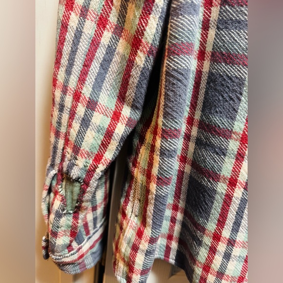 RRL Double RL mens patchwork plaid overshirt - Picture 4 of 6